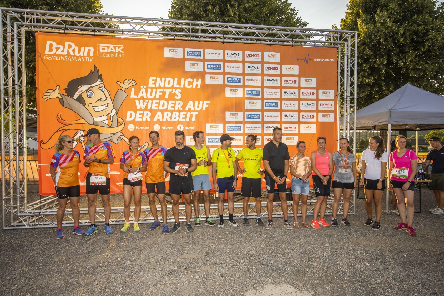 Teamfotos vom B2Run Aachen 2022 gemeinsamaktiv