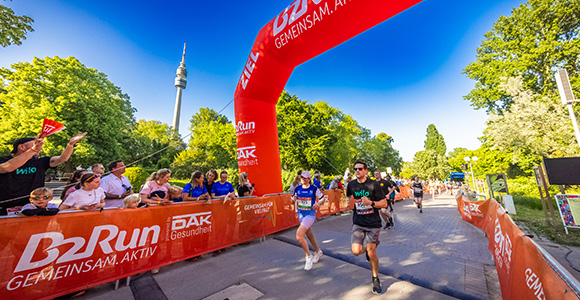 Glückliche Finisher beim B2Run Dortmund