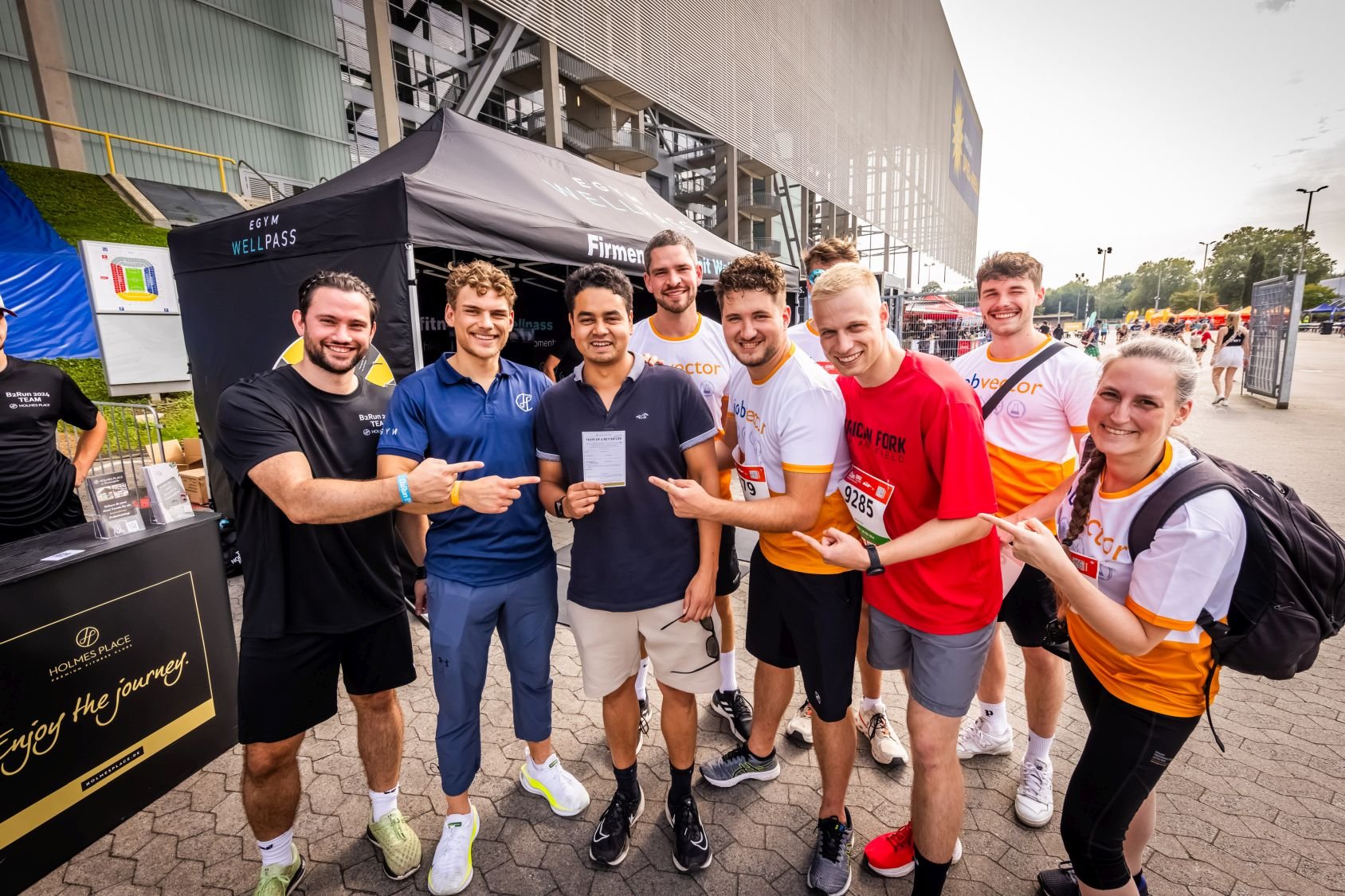 Impressionen beim B2Run Düsseldorf 2024 #gemeinsamaktiv