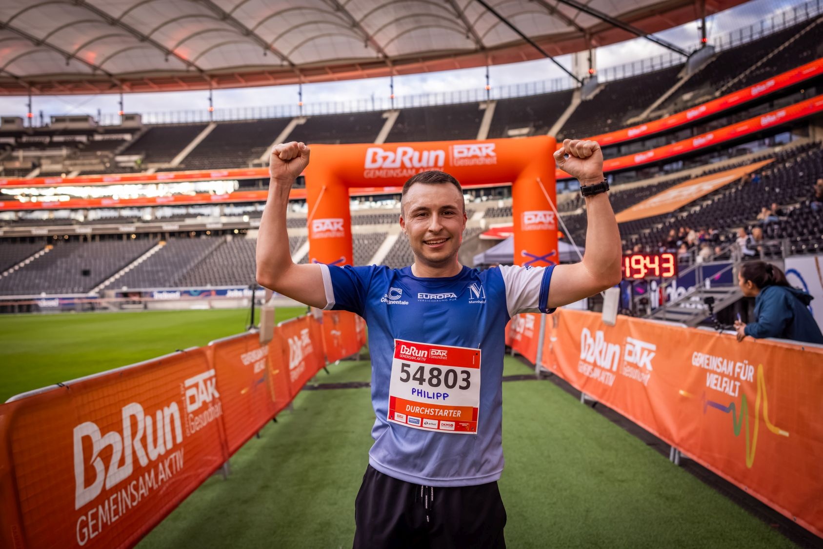 Erste Bilder vom B2Run Frankfurt 2024 #gemeinsamaktiv