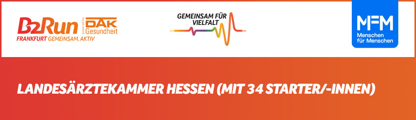 größtes Charity--Team B2Run Frankfurt 2025