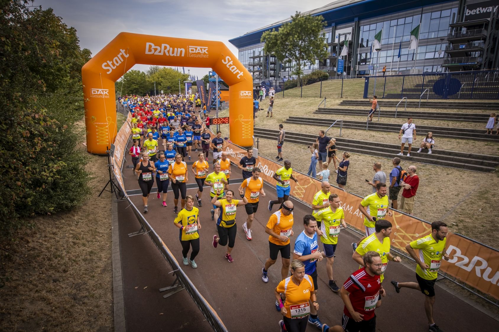 Erste Bilder und Impressionen vom B2Run Gelsenkirchen 2022 #gemeinsamaktiv