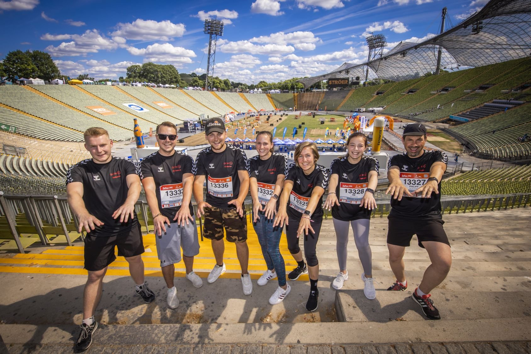 Erste Bilder und Impressionen vom B2Run München 2022 im Olmypiapark #gemeinsamaktiv