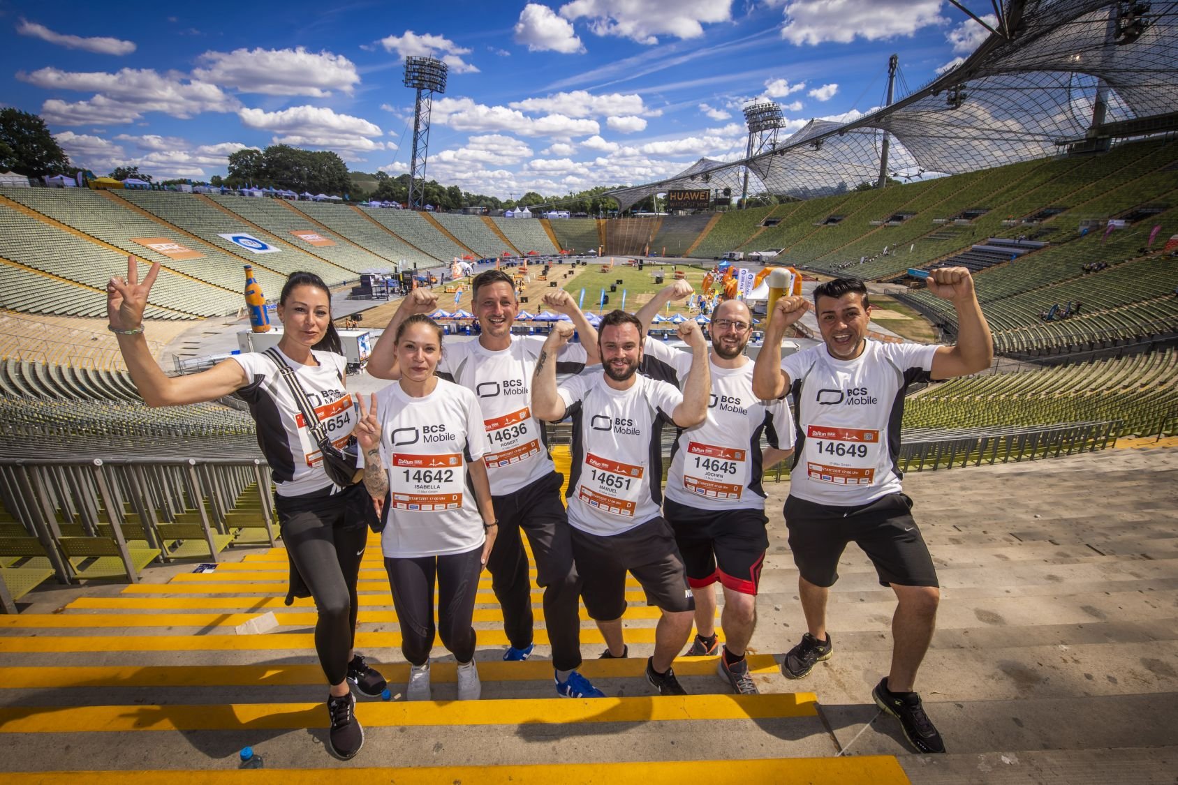 Erste Bilder und Impressionen vom B2Run München 2022 im Olmypiapark #gemeinsamaktiv