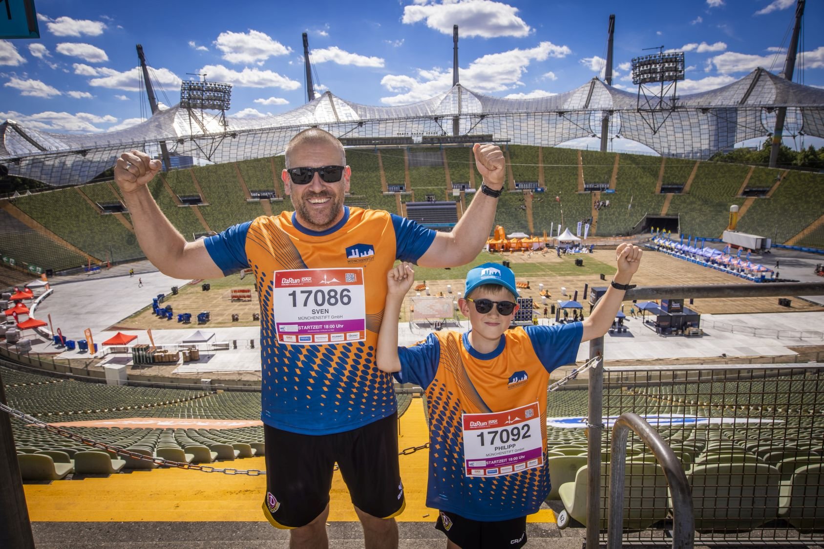 Erste Bilder und Impressionen vom B2Run München 2022 im Olmypiapark #gemeinsamaktiv