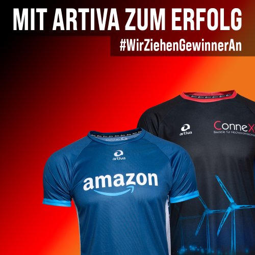 Individuelle Firmenlaufshirts von ARTIVA SPORTS
